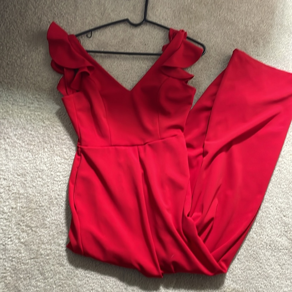 Red Pantsuit - Picture 3 of 5